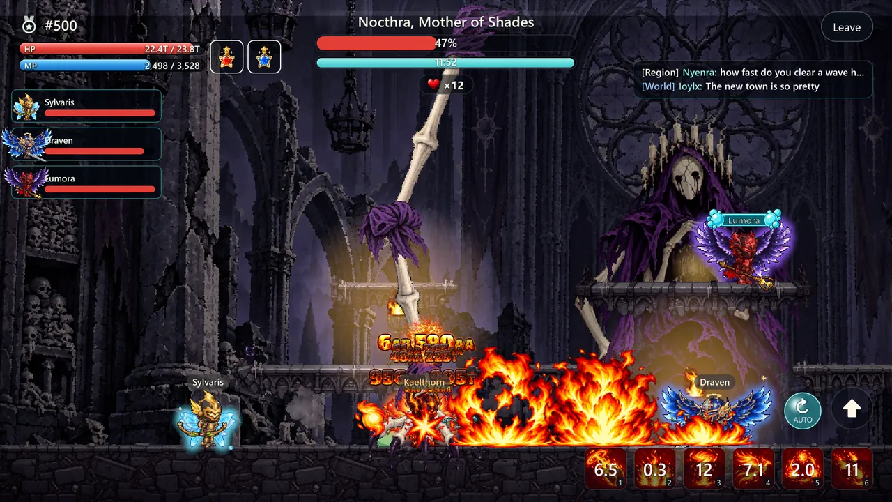 Raid boss fight